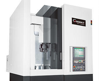 GENKI製　デビルウイングマシン 黒銀　左右独立タイプ ニューラットマシン GV-1000 Super Rigid Vertical Turning Centers - GOODWAY